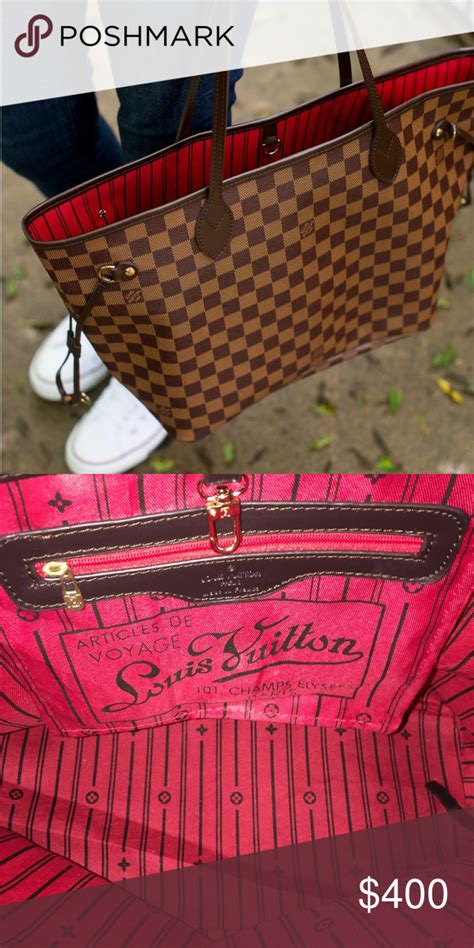 red and brown lv bag|louis vuitton plain brown bag.